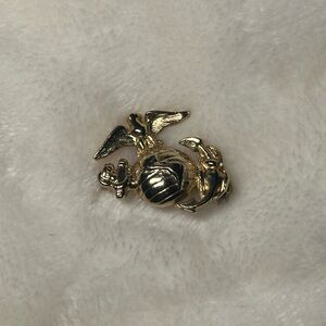 Gold Marine Corps Emblem Pin
